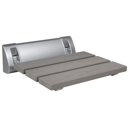 Aqualine, Sklopné sedátko do sprchového koutu 32x32,5cm, WPC, šedá, AE236GR