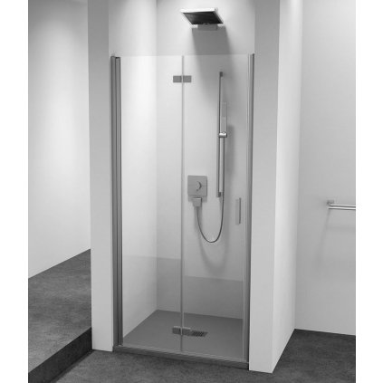 Polysan, ZOOM LINE sprchové dveře skládací 900 mm, levé, čiré sklo, ZL4915L