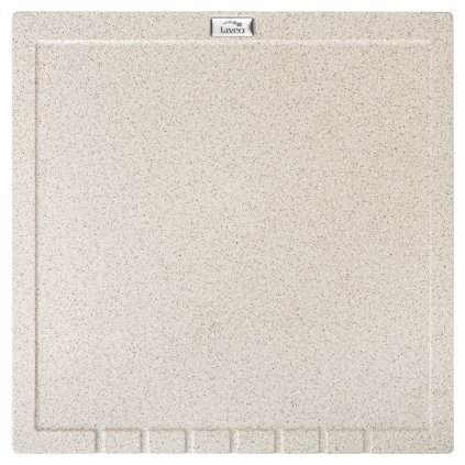 Laveo Halvo, granitový odkapávač 350x350x25 mm, béžová, LAV-OBA_401T