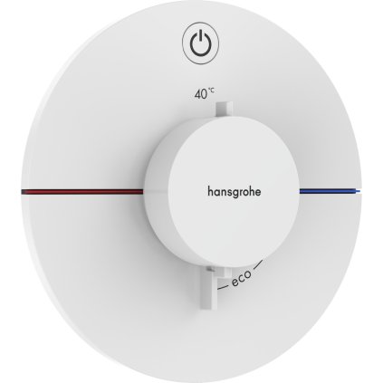 Hansgrohe ShowerSelect Comfort S, termostat pod omítku pro 1 spotřebič, bílá matná, HAN-15553700