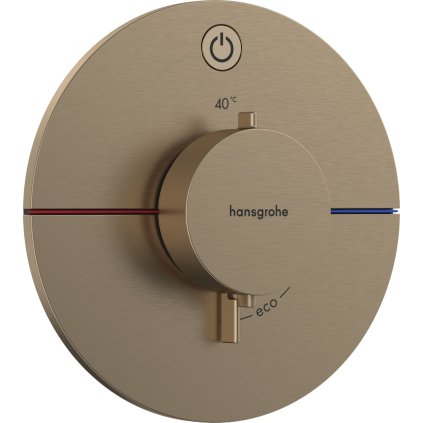 Hansgrohe ShowerSelect Comfort S, termostat pod omítku pro 1 spotřebič, kartáčovaný bronz, HAN-15553140