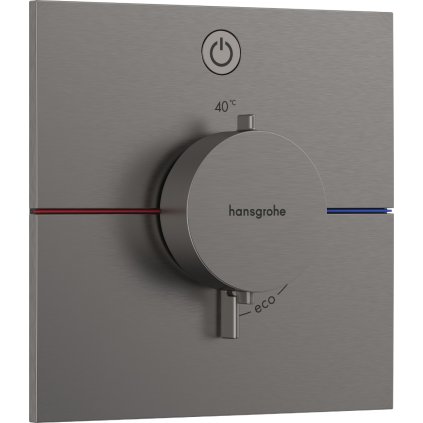 Hansgrohe ShowerSelect Comfort E, termostat pod omítku pro 1 spotřebič, černá matná, HAN-15571670