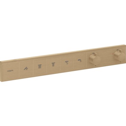 Hansgrohe RainSelect, podomítkový termostatický modul pro 5 spotřebičů, kartáčovaný bronz, HAN-15384140