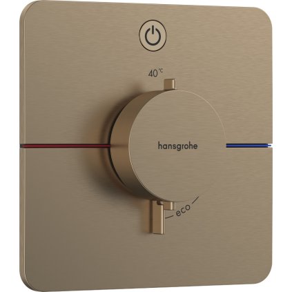 Hansgrohe ShowerSelect Comfort Q, termostat pod omítku pro 1 spotřebič, kartáčovaný bronz, HAN-15581140