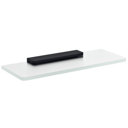 Sapho, Skleněná police 200mm, černá/mléčné sklo, MY009B-01