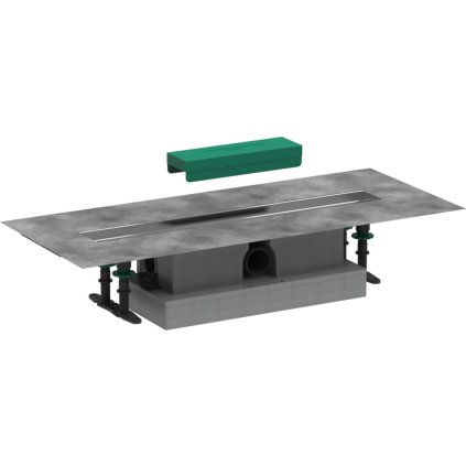 Hansgrohe uBox universal, úplná sada pro standardní instalaci - 900 pro vrchní sady sprchových žlabů, HAN-56025180