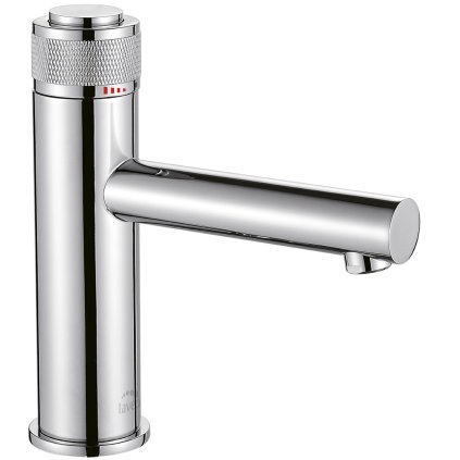 Laveo Volumo, umyvadlová baterie h-178 s odtokovou zátkou ClickClack, chromová, LAV-BAV_022D