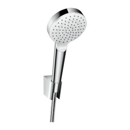 Hansgrohe Crometta, sprchový set 100 1jet s hadicí 1600 mm, bílá/chromová, HAN-26567400
