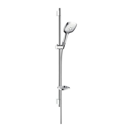 Hansgrohe Raindance Select E, sprchová souprava 120 3jet se sprchovou tyčí 90 cm, bílá/chromová, HAN-26621400