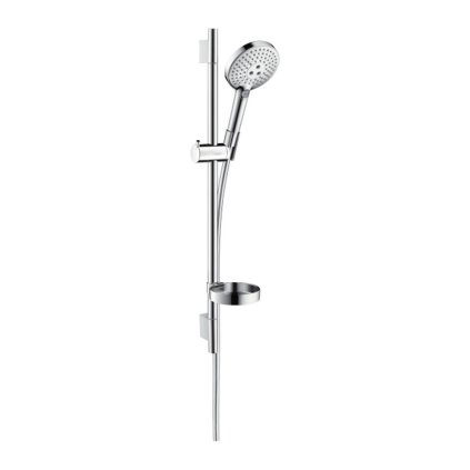 Hansgrohe Raindance Select S, sprchová souprava 120 3jet EcoSmart 9 l/min. se sprchovou tyčí 90 cm a miskou, chromová, HAN-26633000