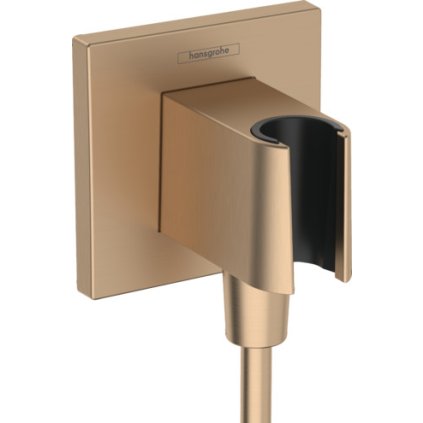 Hansgrohe FixFit E, kolínko s držákem sprchy, kartáčovaný bronz, HAN-26889140