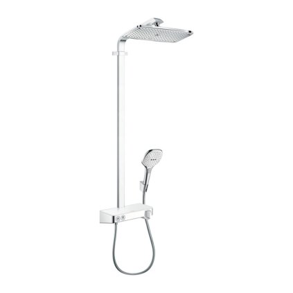 Hansgrohe Raindance E, Showerpipe 360 ​​1jet s termostatem ShowerTablet Select 300, bílá/chromová, HAN-27288400
