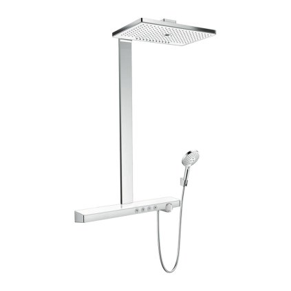 Hansgrohe Rainmaker Select, Showerpipe 460, 3jet s termostatem, bílá/chromová, HAN-27106400