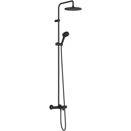 Hansgrohe Vernis Blend, Showerpipe 240 1jet s vanovým termostatem, černá matná, HAN-26899670