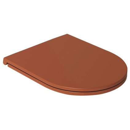 Isvea, INFINITY WC sedátko SLIM, Easy Take, Soft Close, terracotta, 40KF0548I-S