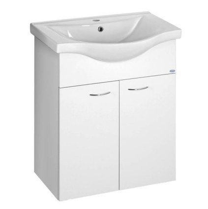Aqualine, KERAMIA FRESH umyvadlová skříňka 60,6x74x33,7cm, bílá, 50063A