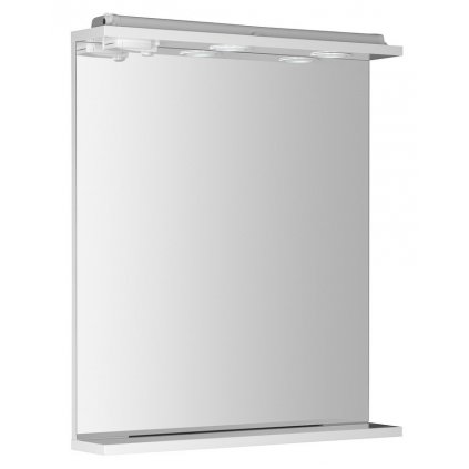 112125 aqualine korin zrkadlo s led osvetlenim a zasuvkou 60x70x12cm ko397