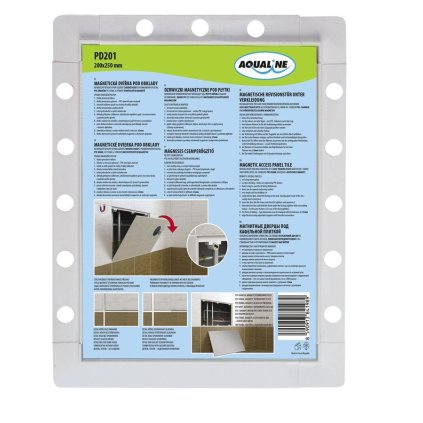 Aqualine, Magnetická dvířka pod obklady 250x330, PD203