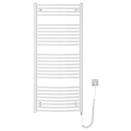 Aqualine, ORBIT-E elektrické topné těleso, oblé, 600x1320 mm, 600W, bílá, ILEO36T