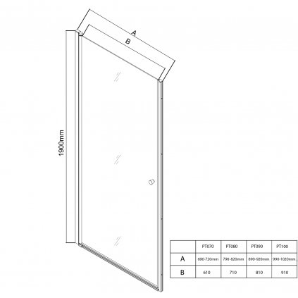 397864 aqualine pilot otocne sprchove dvere 800mm pt080m