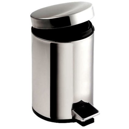 Aqualine, SIMPLE LINE odpadkový koš kulatý 20l, leštěná nerez, 27120