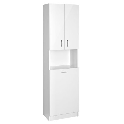 Aqualine, SIMPLEX ECO vysoká skříňka s košem 50x180x30cm, SIME510