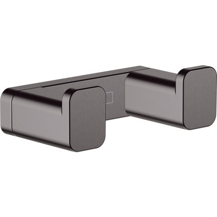 Hansgrohe AddStoris, dvojitý háček, kartáčovaný černý chrom, HAN-41755340
