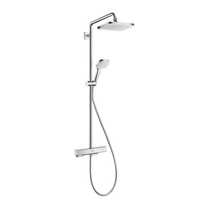 Hansgrohe Croma E, Showerpipe 280 1jet EcoSmart se sprchovým termostatem, chromová, HAN-27660000