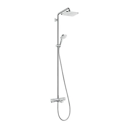 Hansgrohe Croma E, Showerpipe 280 1jet s vanovým termostatem, chromová, HAN-27687000