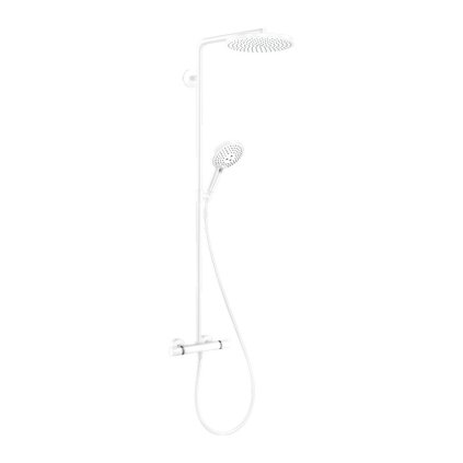 Hansgrohe Raindance Select S, Showerpipe 240 1jet PowderRain s termostatem, matně bílá, HAN-27633700