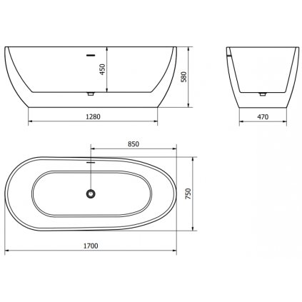 479342 3 mexen eos volne stojaca vana 170 x 75 cm biela cierna medeny prepad 52471707575 65