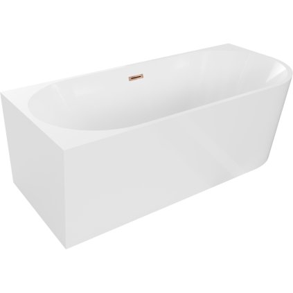 476255 mexen mia volne stojaca rohova vana lava 160 x 75 cm biela ruzove zlato prepad 52691607500l 60