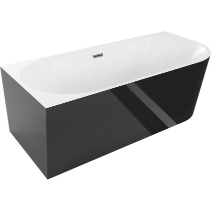 476369 3 mexen mia volne stojaca rohova vana lava 170 x 80 cm biela cierna bruseny grafit prepad 52691708075l 95