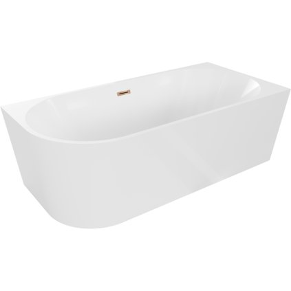 476381 mexen mia volne stojaca rohova vana prava 170 x 80 cm biela ruzove zlato prepad 52691708000p 60