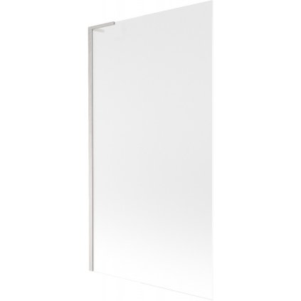 Mexen Next L, 1-křídlová vanová zástěna 100 x 150 cm, 6mm sklo námraza, 6mm čiré sklo, profil broušená ocel, 895-100-000-03-30-97