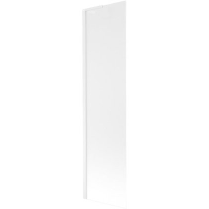 Mexen Next L, 1-křídlová vanová zástěna 50 x 150 cm, 6mm sklo námraza, bílý profil, 895-050-000-03-30-20