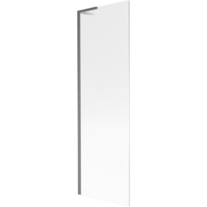 Mexen Next L, 1-křídlová vanová zástěna 60 x 150 cm, 6mm sklo s žebrovým vzorem, grafitový profil, 895-060-000-03-09-66