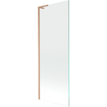 Mexen Next L, 1-křídlová vanová zástěna 70 x 150 cm, 6mm čiré sklo, měděný profil, 895-070-000-03-00-65