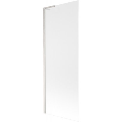 Mexen Next L, 1-křídlová vanová zástěna 70 x 150 cm, 6mm sklo námraza, 6mm čiré sklo, profil broušená ocel, 895-070-000-03-30-97