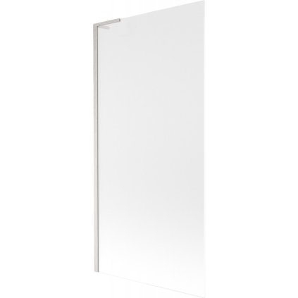 Mexen Next L, 1-křídlová vanová zástěna 90 x 150 cm, 6mm sklo námraza, 6mm čiré sklo, profil broušená ocel, 895-090-000-03-30-97