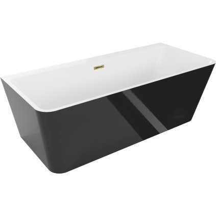 480653 3 mexen volta volne stojaca nastenna vana 170 x 75 cm biela cierna zlaty leskly prepad 51131707575 50