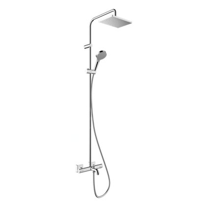 Hansgrohe Vernis Shape, sprchový set Showerpipe 230 s vanovým termostatem, EcoSmart, chromová, HAN-26098000