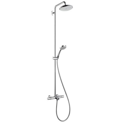 Hansgrohe Croma 220, sprchový set Showerpipe s termostatem, 220 mm, 1 proud, chromová, HAN-27223000