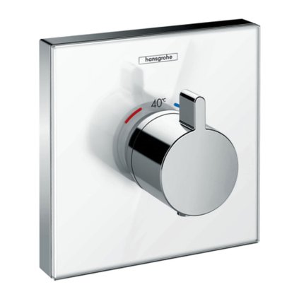 Hansgrohe ShowerSelect Glass, termostat HighFlow pod omítku, bílá/chromová, HAN-15734400