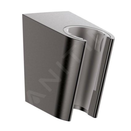Hansgrohe Držáky, sprchový držák Porter S, kartáčovaný černý chrom, HAN-28331340
