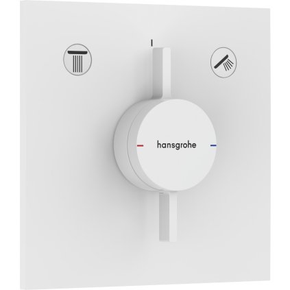 Hansgrohe DuoTurn E, baterie pod omítku pro 2 spotřebiče, bílá matná, HAN-75417700