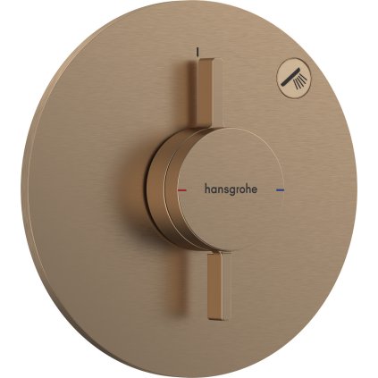 Hansgrohe DuoTurn S, baterie pod omítku pro 1 spotřebič, kartáčovaný bronz, HAN-75618140