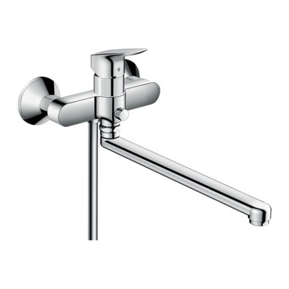 Hansgrohe Logis, páková vanová baterie s prodlouženým výtokem, chromová, HAN-71402000