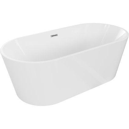 451562 2 mexen luna volne stojaca vana 150 x 75 cm biela chromovy prepad 52031507500 01