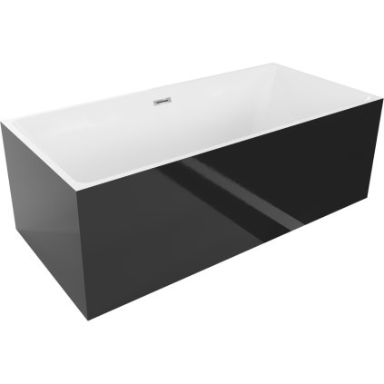 451565 mexen nita volne stojaca vana 170 x 80 cm biela cierna chromovy prepad 52091708075 01